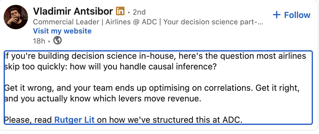 Important evidence of causal inference having a moment